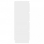 vidaXL Příborník se zásuvkami bílý vysoký lesk 120x35x99cm dřevotříska