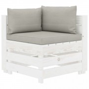 vidaXL 4místná zahradní pohovka z palet s taupe poduškami dřevo