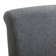 vidaXL Jídelní židle 6 ks šedé textil