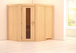 Interiérová finská sauna 196x170 cm s kamny 3,6 kW Dekorhome