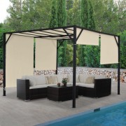 Pergola se stahovací střechou 4x3 m Dekorhome