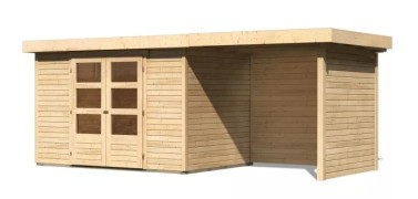 Dřevěný zahradní domek ASKOLA 4 s přístavkem 240 Dekorhome