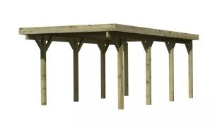 Dřevěný přístřešek / carport CLASSIC 2A Dekorhome