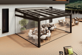 Pergola se zatahovací střechou SEESKY SLIDE