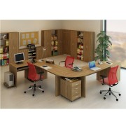 Kancelářský stůl s obloukem TEMPO AS NEW 022 bardolino tmavé