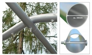 Garážový stan 3,6x9,8m šedá EKONOMY