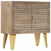 vidaXL Příborník 80 x 35 x 80 cm masivní mangovníkové dřevo a litina
