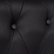 vidaXL Chesterfield pohovky dvojsedák a trojsedák umělá kůže černá