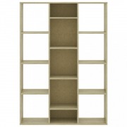 vidaXL Knihovna/dělící stěna sonoma dub 100 x 24 x 140 cm dřevotříska