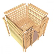 Interiérová finská sauna s kamny 3,6 kW Dekorhome