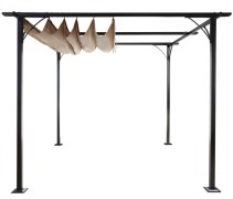 Pergola se stahovací střechou 3x3m WH5116 Dekorhome