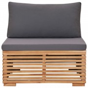 vidaXL 4dílná zahradní sedací souprava s poduškami masivní teak