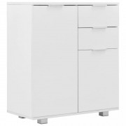 vidaXL Příborník bílý s vysokým leskem 71 x 35 x 76 cm dřevotříska