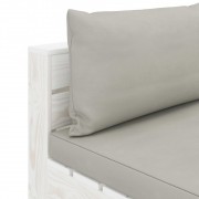 vidaXL 4místná zahradní pohovka z palet s taupe poduškami dřevo