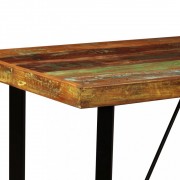 vida XL Barový stůl z masivního recyklovaného dřeva 120 x 60 x 107 cm