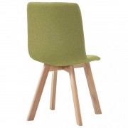 vidaXL Jídelní židle 4 ks zelené textil