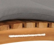 Zahradní lehátko 2 ks s poduškami teak