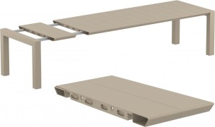 Rozkládací zahradní stůl 260+40 cm
