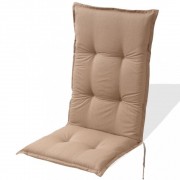 vidaXL Polstry na zahradní židle 6 ks 120x52 cm hnědé