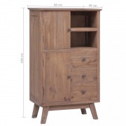 vidaXL Komoda 60 x 30 x 100 cm masivní teakové dřevo