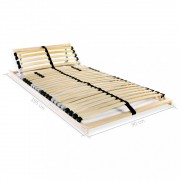 vidaXL Lamelové rošty do postele 2 ks 28 lamel 7 zón 90 x 200 cm