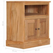 vidaXL Rohový příborník 60 x 45 x 60 cm masivní teakové dřevo