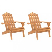 Zahradní křeslo ADIRONDACK 2 ks Dekorhome