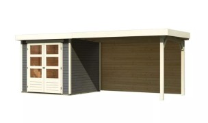 Dřevěný zahradní domek ASKOLA 2 s přístavkem 280 Dekorhome