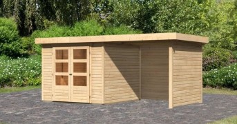 Dřevěný zahradní domek ASKOLA 3,5 s přístavkem 240 Dekorhome