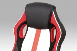 Kancelářská židle KA-V505 RED červená / černá / bílá Autronic