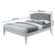 Postel ADORE  šedá vintage / světle šedá