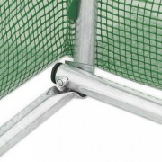 vidaXL Skleník s ocelovou konstrukcí 54 m² 18 x 3 x 2 m