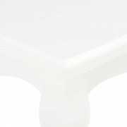 vidaXL Konferenční stolek bílý 110 x 60 x 40 cm masivní borové dřevo