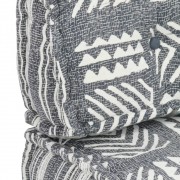 vidaXL Poduška na pohovku z palet šedá textil patchwork