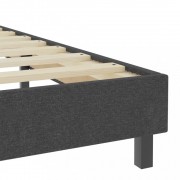 vidaXL Rám postele šedý textil 80 x 200 cm
