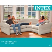Intex Nafukovací rohová pohovka / gauč 257 x 203 x 76 cm 68575NP