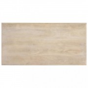 vidaXL Jídelní stůl bílý 120 x 60 x 75 cm masivní mangovníkové dřevo