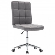 vidaXL Jídelní židle 6 ks světle šedé textil