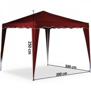 Zahradní altán 3x3m vínový SH05V Dekorhome