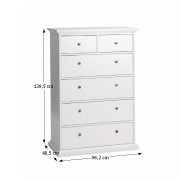 Komoda PARIS 70306 bílá