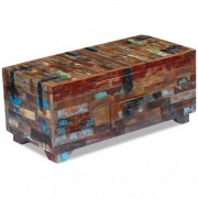 vidaXL Konferenční stolek truhla, masivní recyklované dřevo 80x40x35 cm
