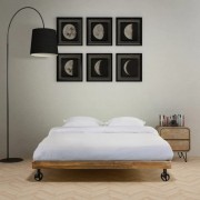 vidaXL Rám postele, tvrdé mangovníkové dřevo, 180x200 cm