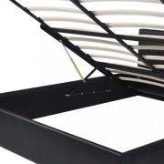 vidaXL Postel s matrací a úložným prostorem umělá kůže 180 x 200 cm