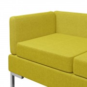 vidaXL 8dílná sedací souprava textil žlutá