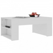 vidaXL Konferenční stolek bílý vysoký lesk 100x60x42 cm dřevotříska