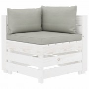 vidaXL 5dílná sedací souprava z palet s taupe poduškami dřevo