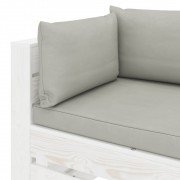 vidaXL 5dílná sedací souprava z palet s taupe poduškami dřevo