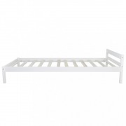 vidaXL Rám postele bílý masivní borové dřevo 90 x 200 cm