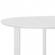 vidaXL Rozkládací jídelní stůl bílý (75–180) x 75 x 74 cm MDF