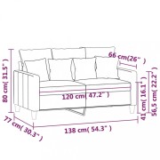 2místná pohovka 120 cm Dekorhome